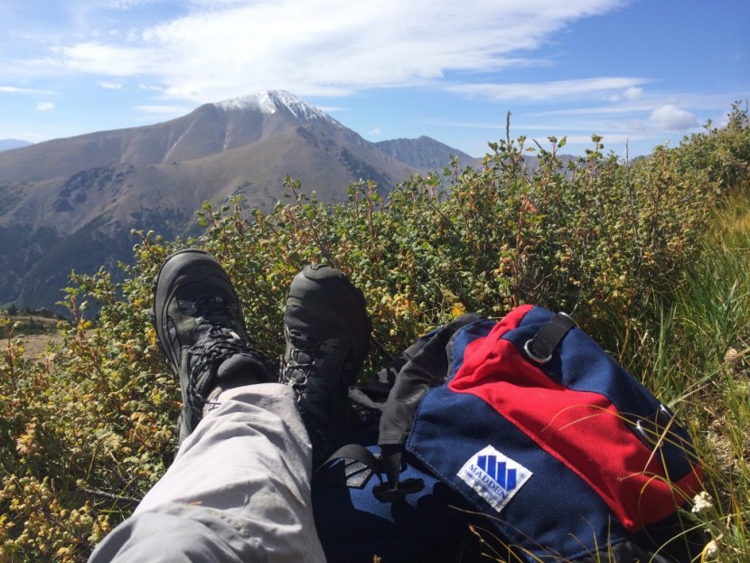 patagonia drifter a/c gore-tex - relaxing and taking in the view of mt. elbert from south massive.