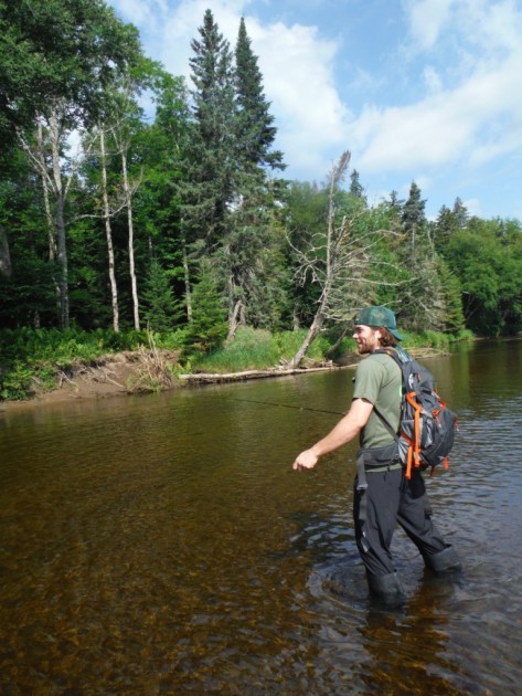 tingley general purpose knee boot - testing the tingley out in a nearby stream.