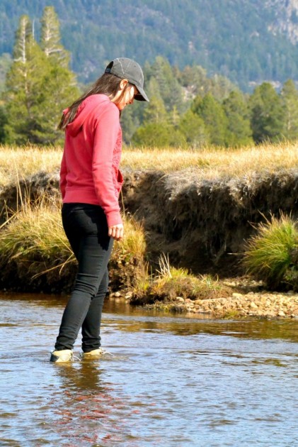 timberland chocorua trail mid gtx for women - a 4.5" ankle shaft height offers water resistance through moving...