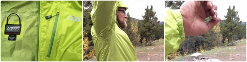 outdoor research helium ii - the helium ii has a nice hang loop on the inside of the collar and...