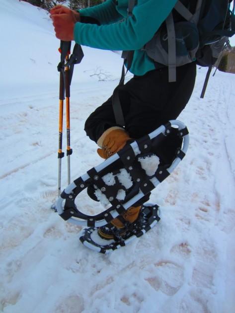 alps performance lightweight - the crampons on the alps performance lightweight collect snow, which...