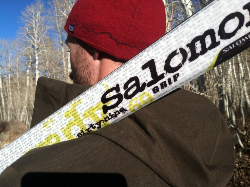 arc'teryx therme parka - metal-edged ski's won't cut into the durable 75d shell fabric on the...