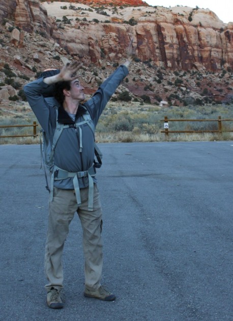 marmot gravity - the cuffs fall considerably when stretching. (note: shown is a size...