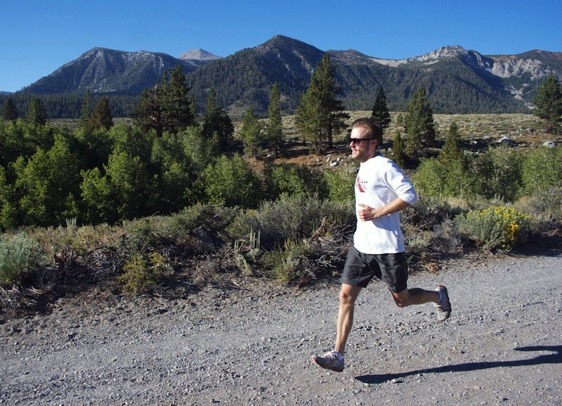 brooks pureconnect 3 - going for a run on a well-maintained trail in the eastern sierra...