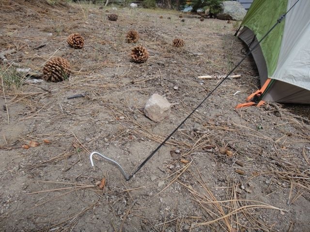 kelty grand mesa 2 - we bent several of the grand mesa&#039;s low quality stakes during the...