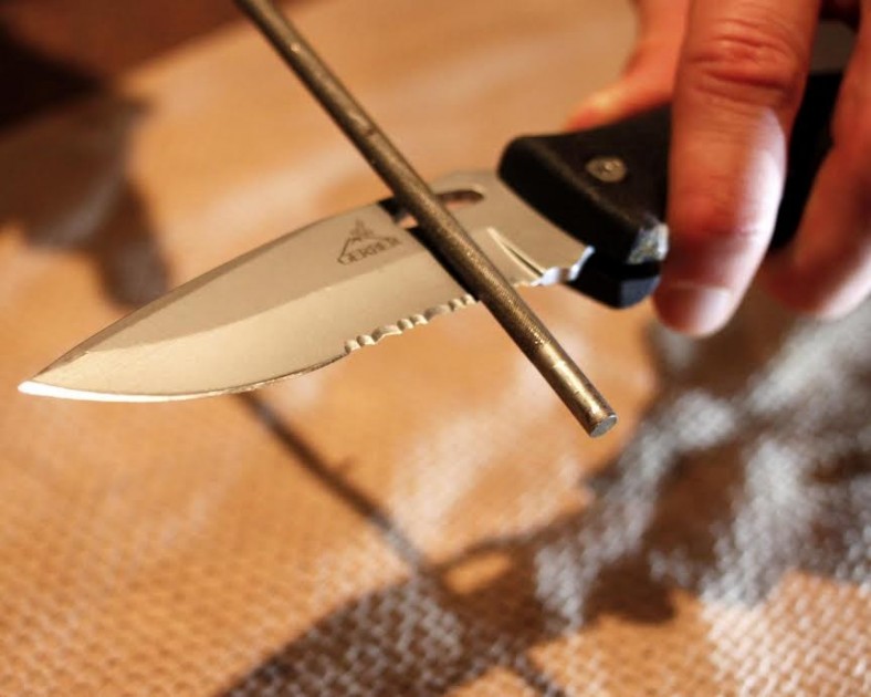 sharpen each of the gullets.