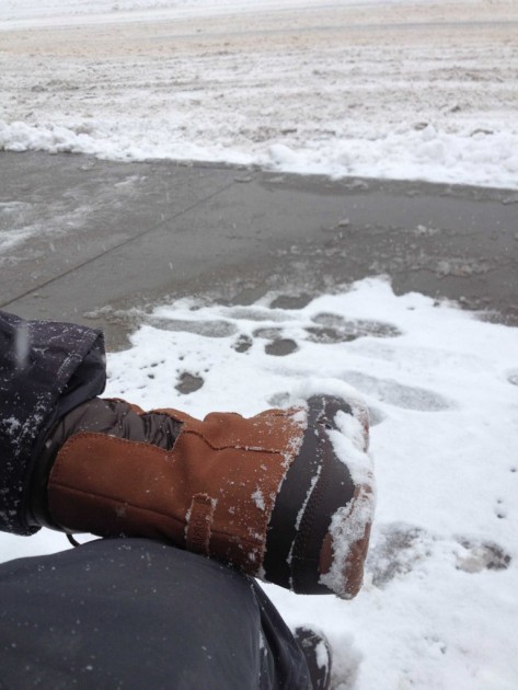 the north face nuptse purna - our feet stayed dry in snow, but in puddles, this boot started...