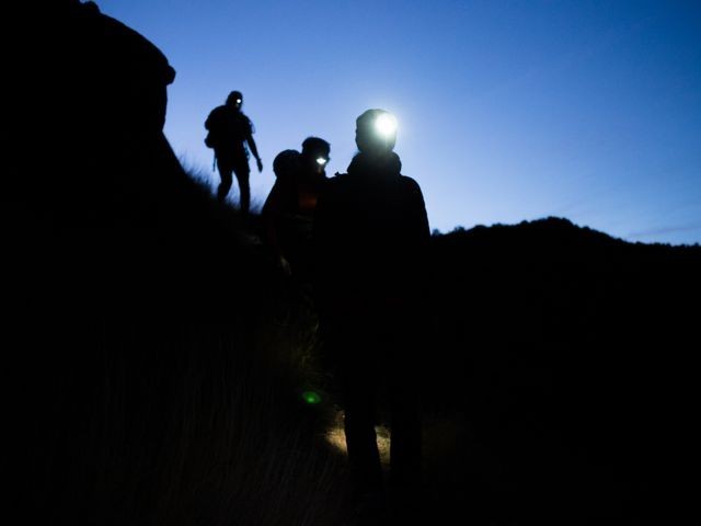 black diamond ion - black diamond ion in action while hiking in the dark.