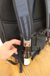 timbuk2 command pack - this pack includes a beer bottle opener on the shoulder strap, a...