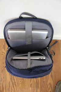 the north face surge ii transit - two different sized pockets with securing straps are great features.