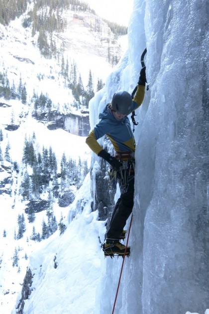 patagonia mixed guide hoody for women - ice climbing in the mixed guide hoody outside of ouray, co. we give...