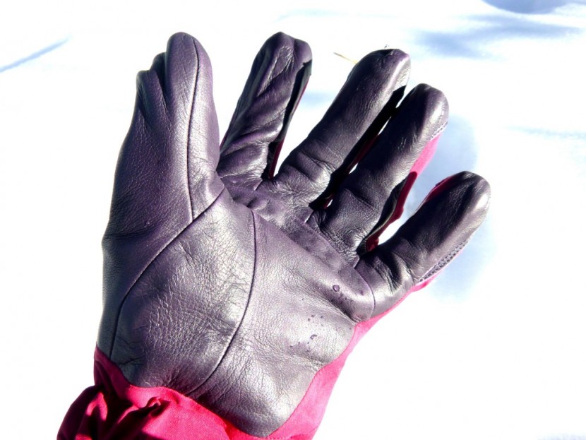 arc'teryx beta ar glove for women - the goatskin leather palm is thin enough to allow good dexterity and...
