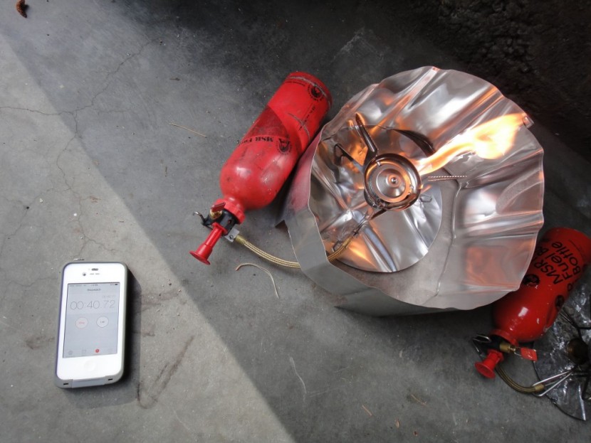 msr whisperlite international - when testing boil times we also timed how long it took to prime each...