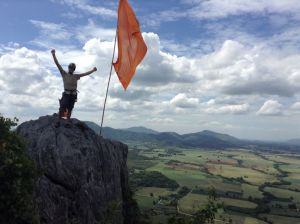 stoked on top of the tallest sport climb in thailand! khao chin lae...