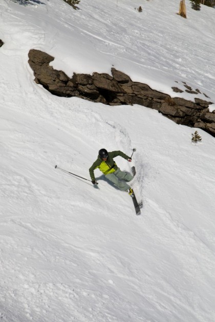 rossignol experience 100 ti - we had to work pretty hard to get the tails of the experience 100 to...