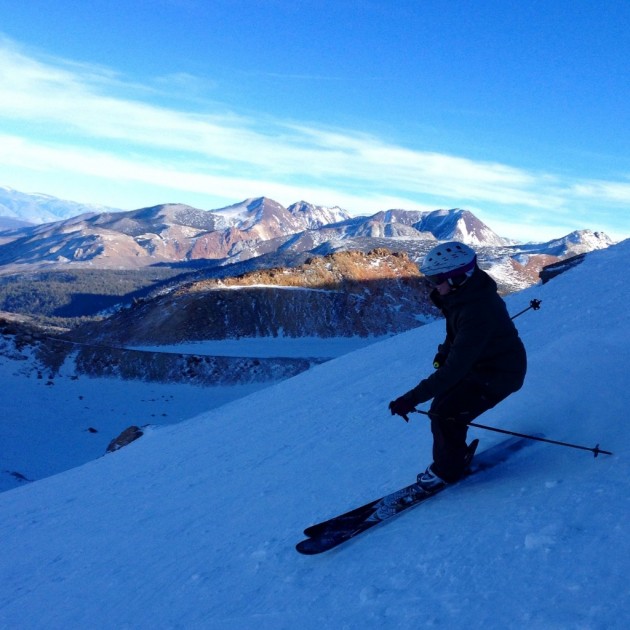 obermeyer brigitte - ripping in the briggite on mammoth mountain!