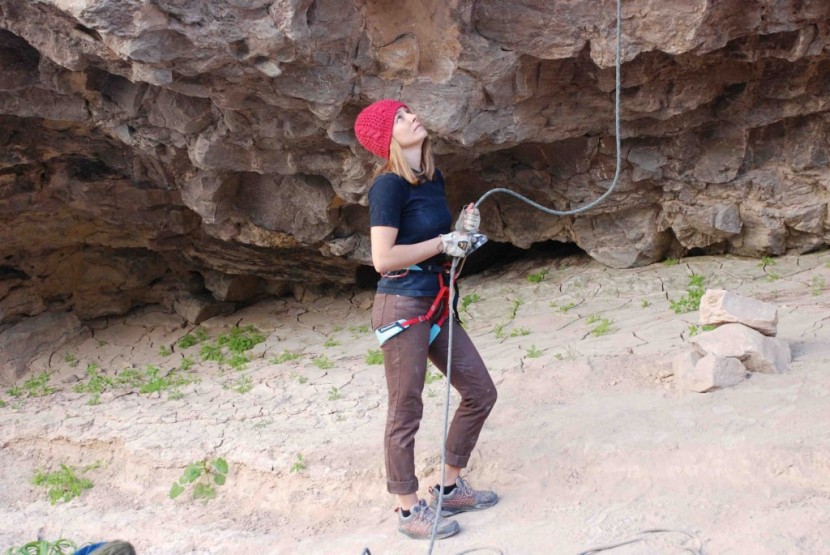 black diamond siren - you'll barely realize you're wearing this harness while belaying...