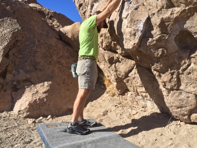 scarpa zen - getting ready for another lap... we wore all the shoes we tested...