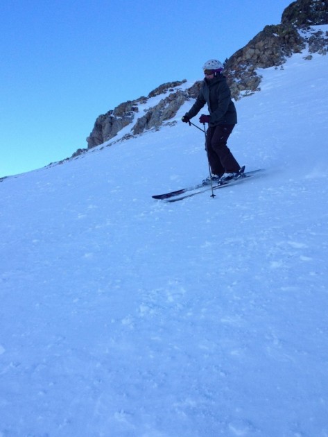 atomic waymaker carbon 100 for women - we find the waymakers a bit sluggish on the steep off-piste.