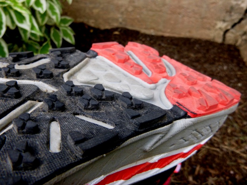 hoka stinson atr for women - a look at the ample lug depth that offers traction in all directions.