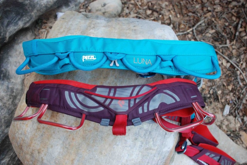 black diamond lotus - while other harness are wide in the back and then contour around and...