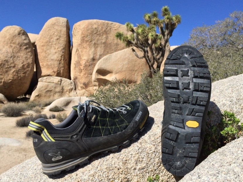 salewa mountain trainer gtx - a sticky rubber rand that completely wraps this shoe provide more...