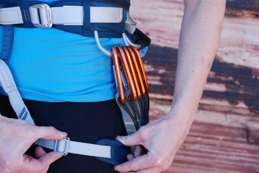 black diamond primrose - black diamond's trakfit slider. the elastic underneath the webbing...