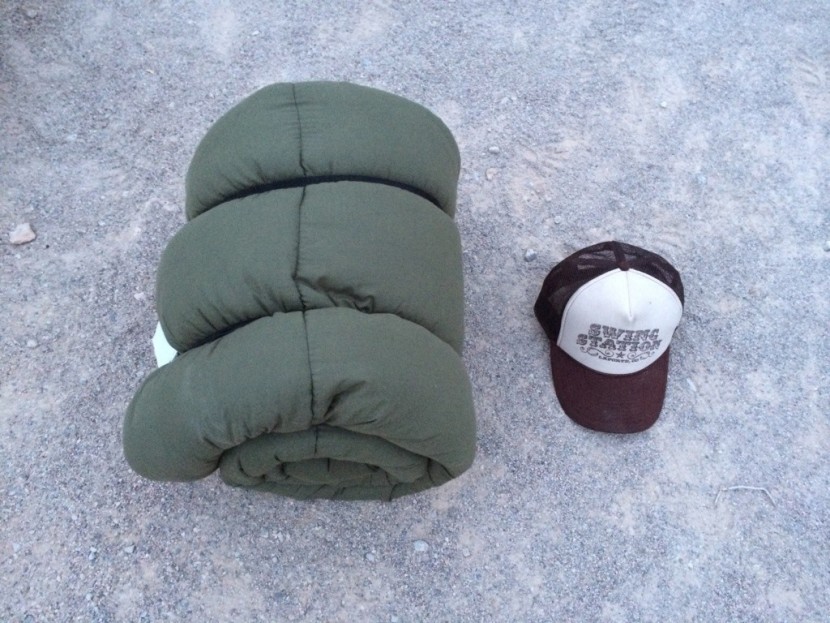 wenzel conquest - two simple elastic loops let you secure this bag after rolling it...