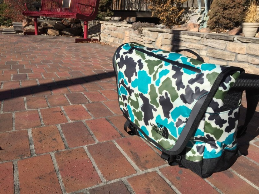 the north face base camp messenger - the outer material of this bag is pretty stiff. one nice thing about...