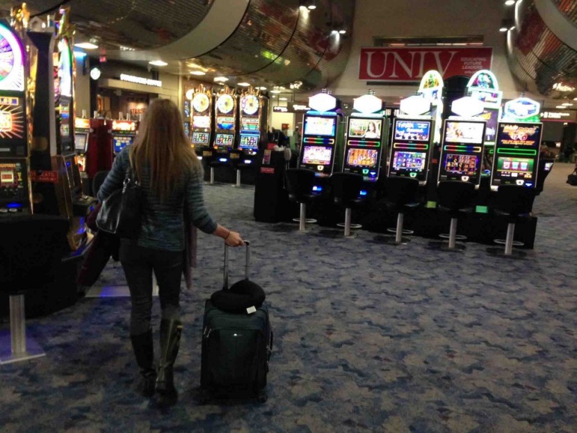 samsonite silhouette sphere 2 21 - leaving las vegas with the sphere in tow. yes, there are even slot...