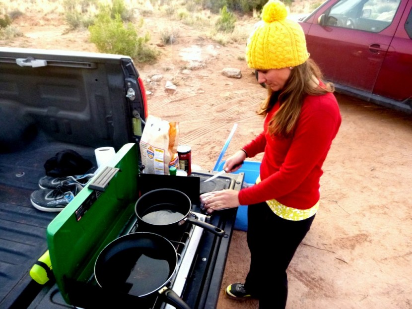 minus33 ossipee - amber makes dinner with the minus33 layered over her tank top. the...