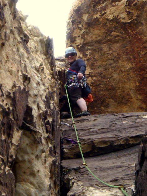 rei space dye zip-t - amber sports the rei midweight space dye while sewing up her first...