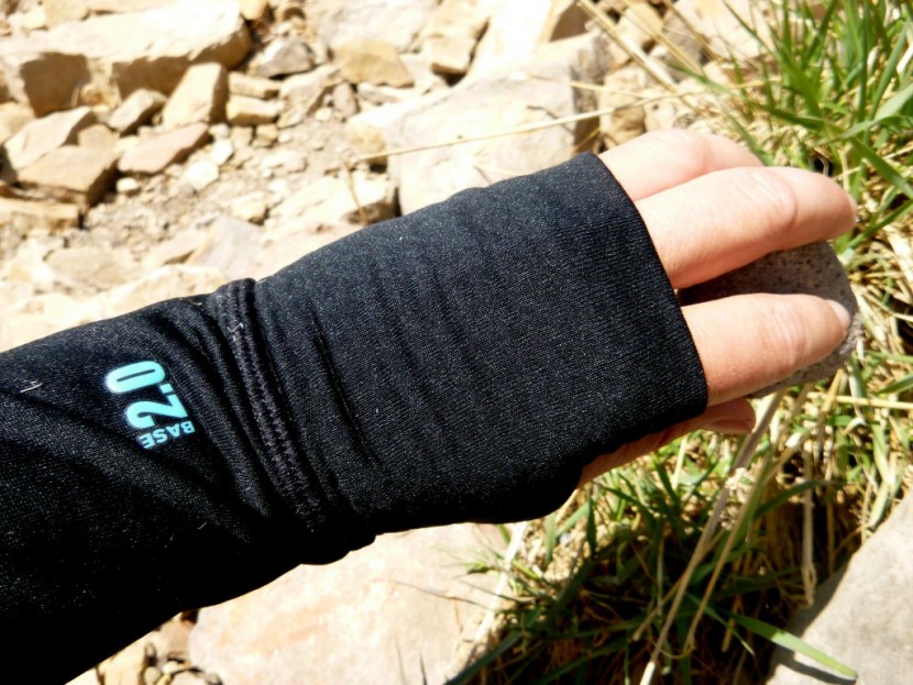 under armour base 2.0 crew for women - the extra long cuffs and thumb loops are thick and burly. if you...