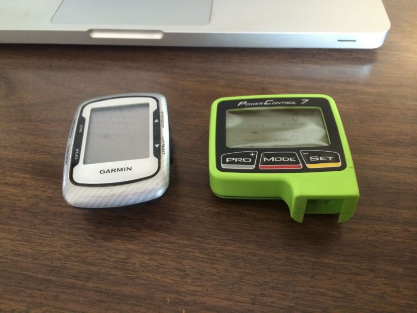 srm powercontrol 7 - the garmin edge 500, and the srm powercontrol 7 are similar in size...
