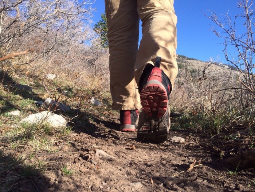 asolo fugitive - as you can see here, the sole is stiff enough that there is little...