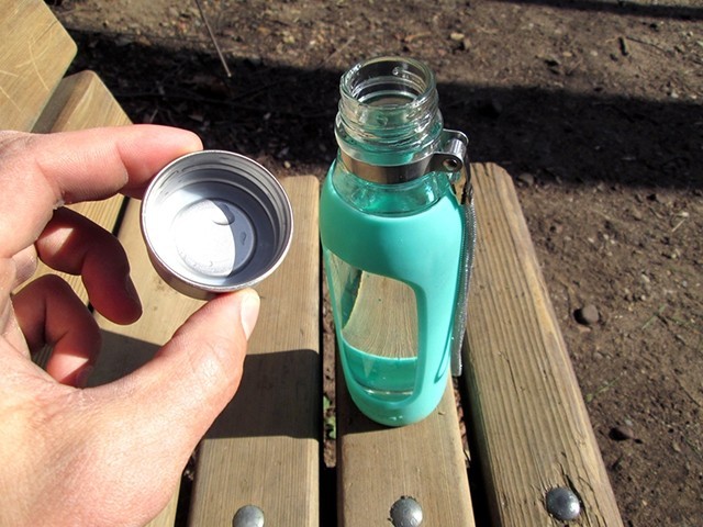 contigo purity - a simple glass body with a stainless steel screw cap, this bottle is...