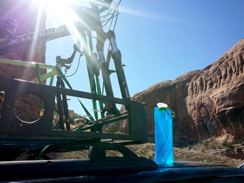 vapur element 1l - this bottle proved its worth on a mountain biking trip through utah...