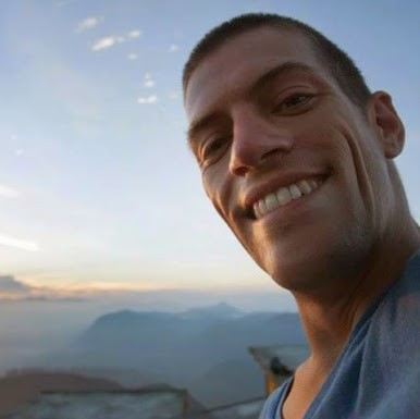 Ross Robinson, atop Sri Pada (Adama&#039;s Peak) in Sri Lanka.