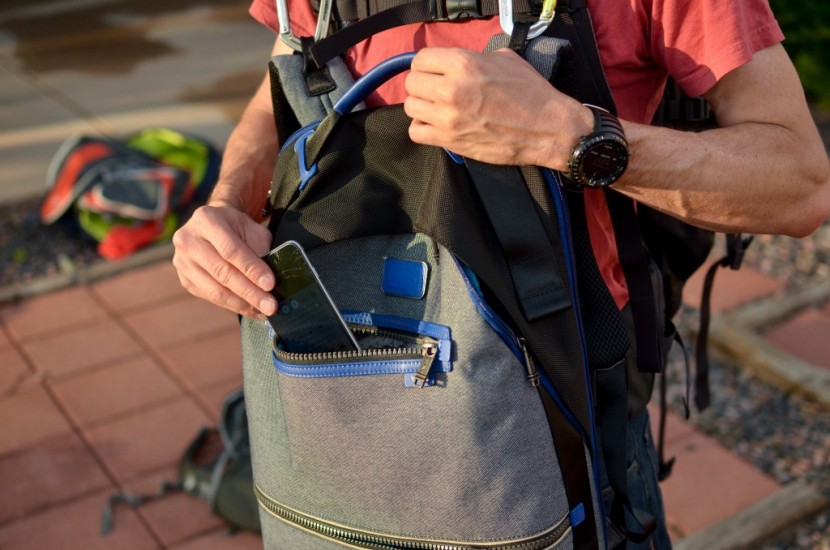 tumi alpha bravo cannon - the front zipped pocket is a great place for small electronics or...