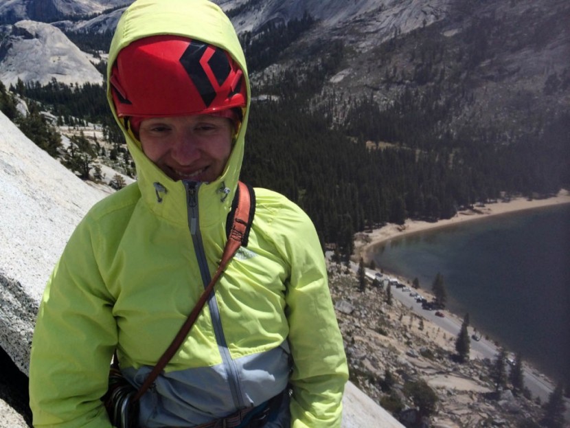 the north face flyweight hoodie for women - lorna illingworth appreciating the adjustable hood that fits over...