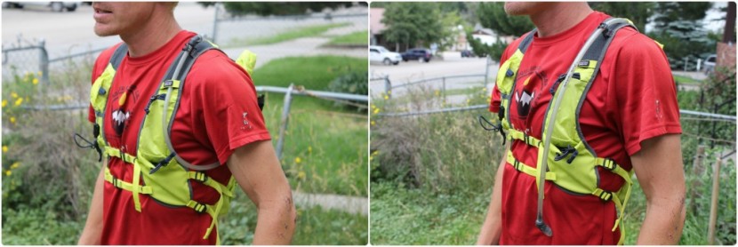 patagonia fore runner vest 10l - our biggest issue with this pack was the bladder hose setup. here...