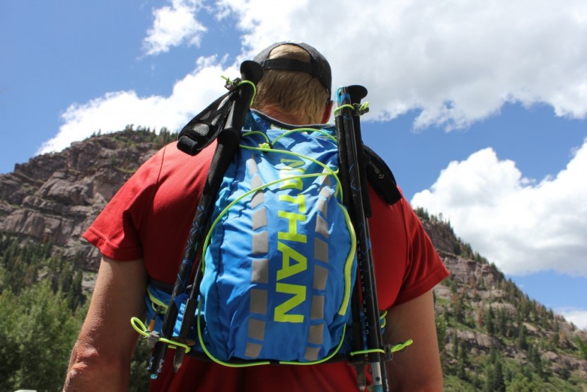 pole straps that hold the poles securely out of the way when not in...