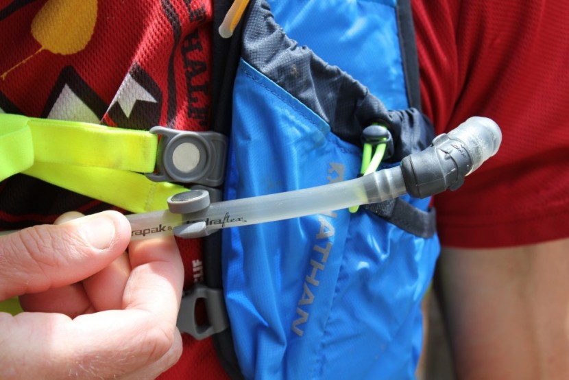 we loved the magnetic hose clamp on the nathan pack. no need to look...