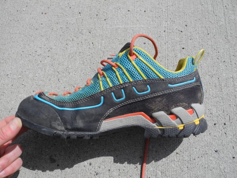 la sportiva xplorer for women - the vibram(r) idro grip rubber on the la sportiva xplorers wrap from...