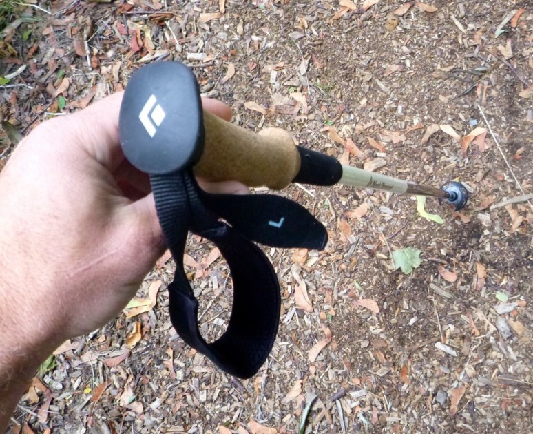 black diamond alpine carbon z - the top-side of the handle of the black diamond alpine carbon z...