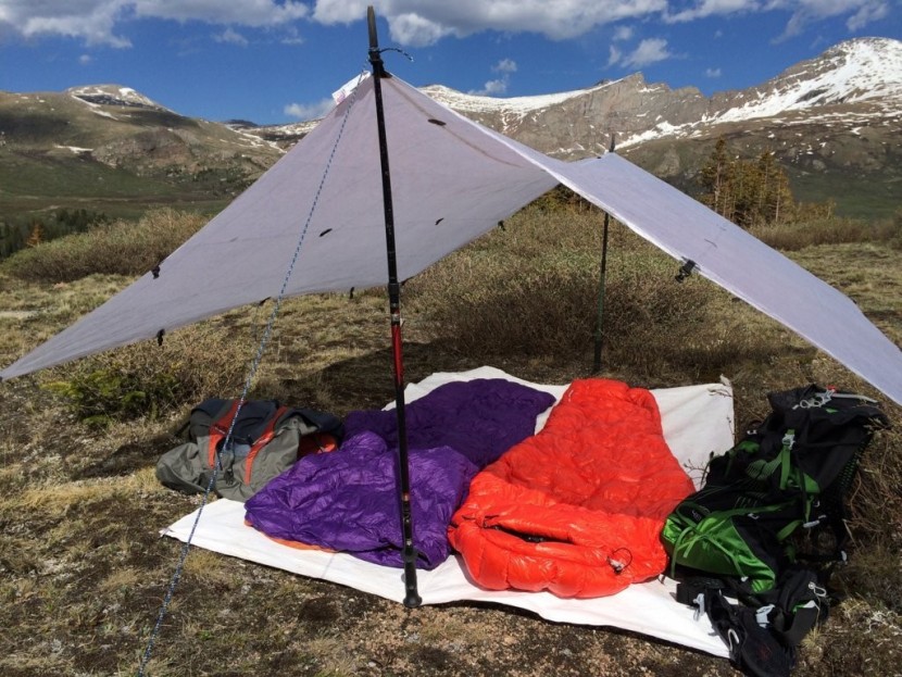hammock gear burrow 40 - all set up to catch an afternoon nap after an early start. the fully...