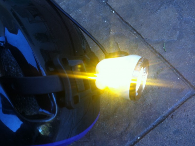 light and motion vis 360+ - amber sidelights add 360 degree visibility.