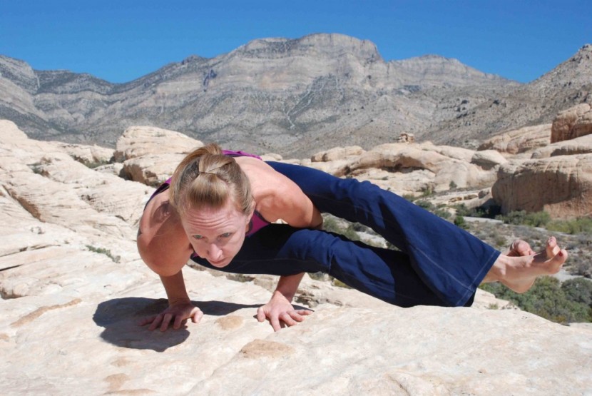 athleta revelation - the extra material in the flared leg is annoying when working on...