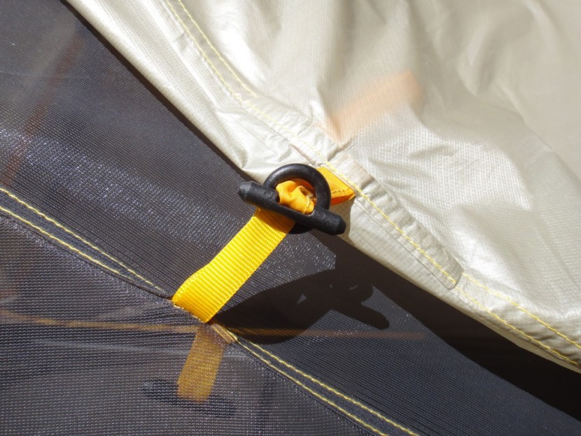 the north face mica fl 2 - these points are difficult to do up when the tent is already...