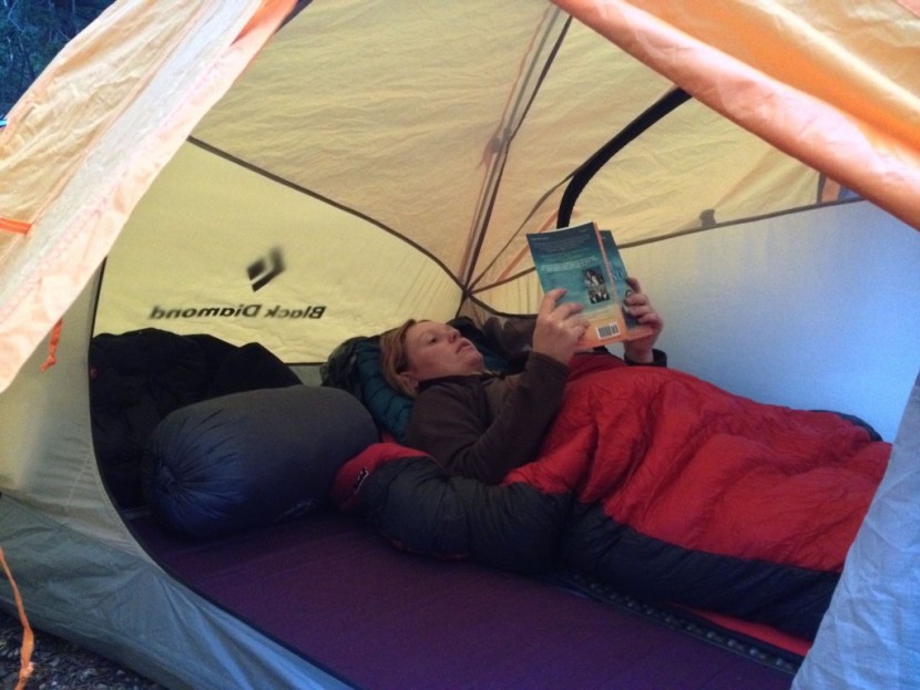 black diamond mesa - the mesa fits two campers comfortably.